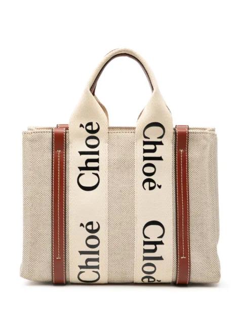 2021 Small Canvas Woody Tote satchel by CHLOE 