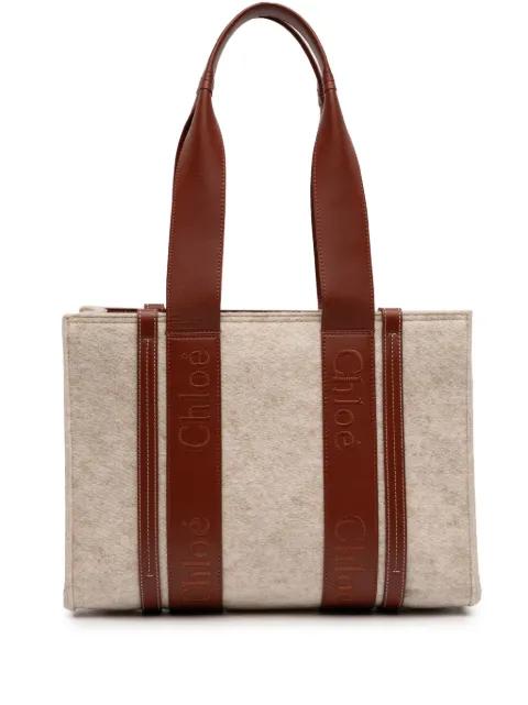 2022 Medium Felt Woody tote bag by CHLOE 