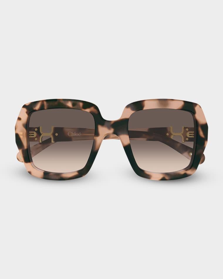 52mm Acetate Square Sunglasses by CHLOE