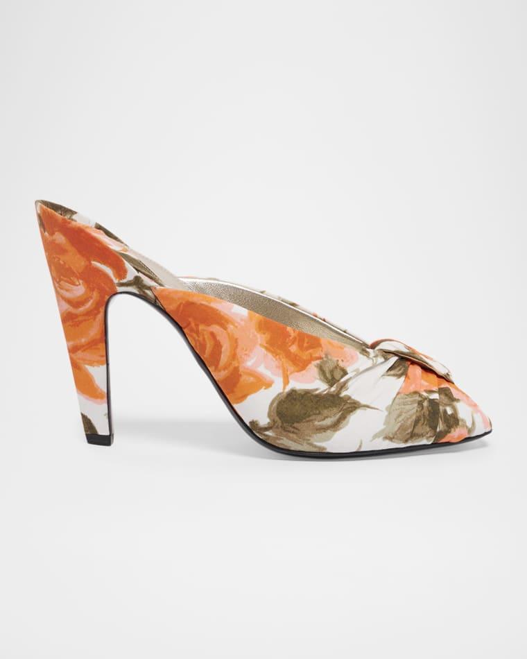 95mm Suzie Floral Mules by CHLOE
