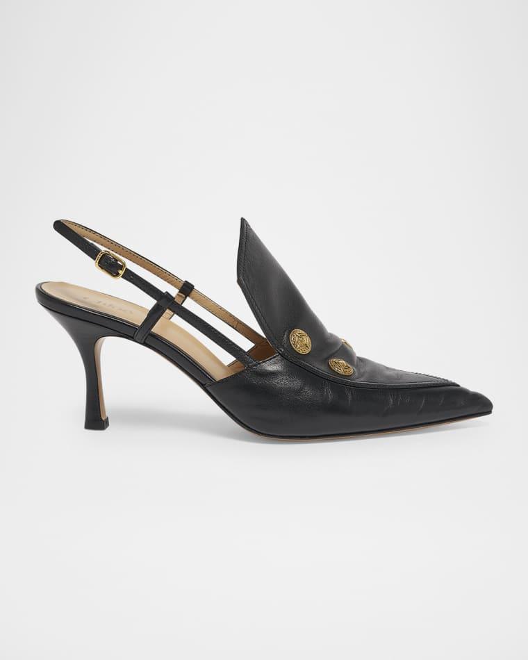 Agenes Leather Slingback Pumps by CHLOE