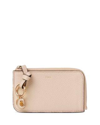 Alphabet Small Leather Zip Wallet by CHLOE