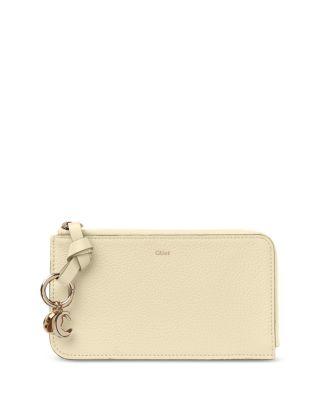Alphabet Small Leather Zip Wallet by CHLOE