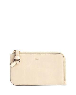 Alphabet Small Leather Zip Wallet by CHLOE
