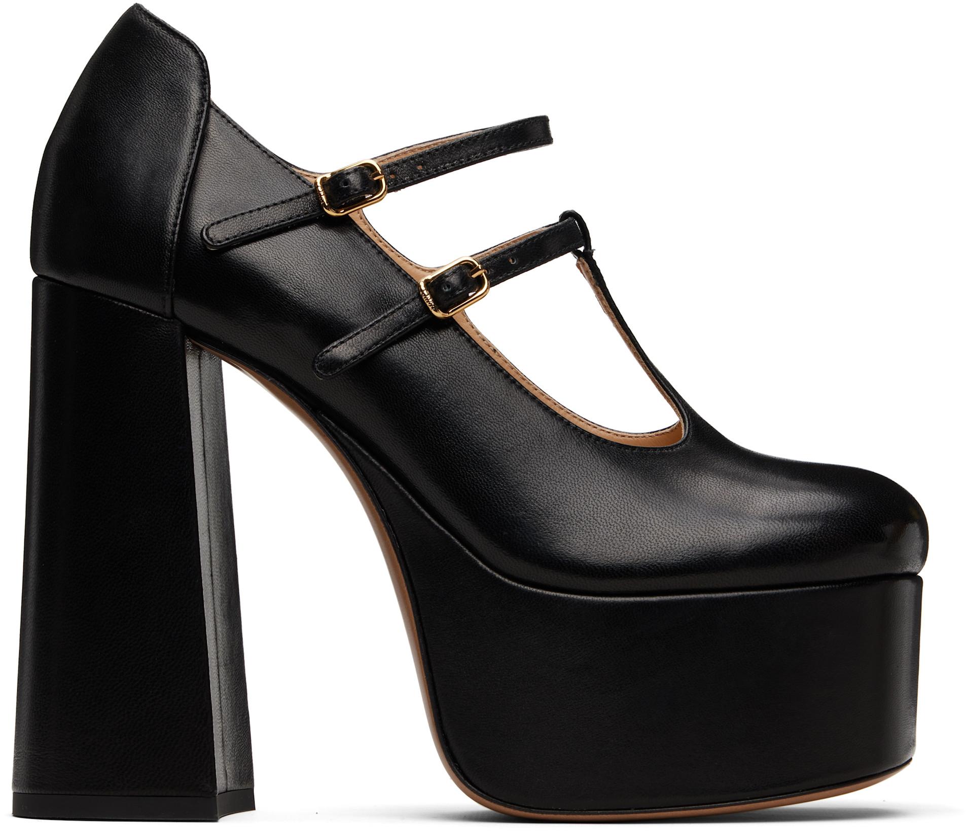 Black Loti Pump Heels by CHLOE