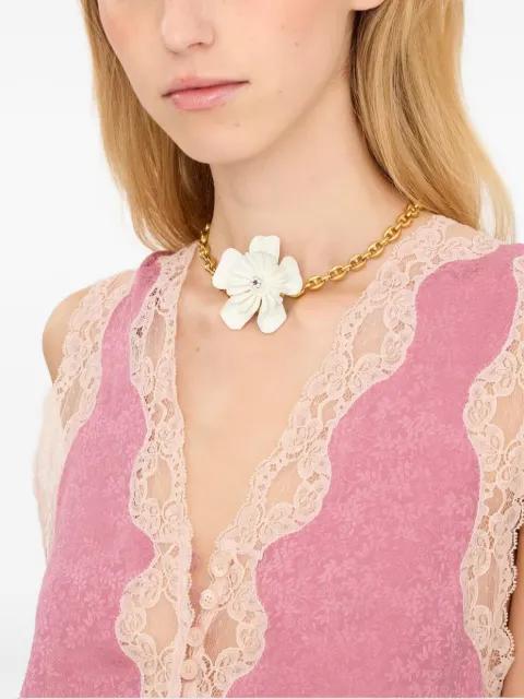 Bloom floral-pendant choker by CHLOE