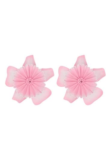 Bloom flower brass earrings by CHLOE