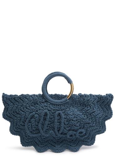 Bracelet Paravent logo raffia tote by CHLOE
