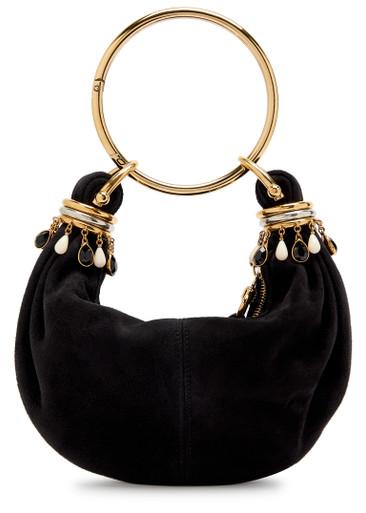 Bracelet embellished suede top handle bag by CHLOE