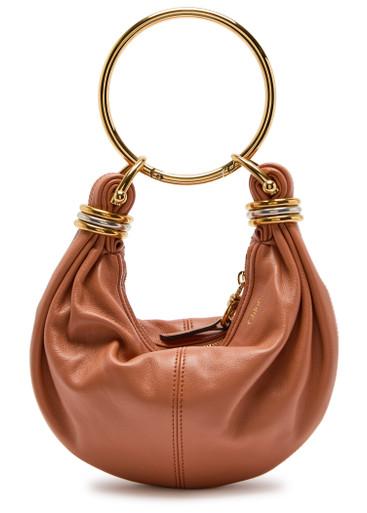 Bracelet grained-leather top handle bag by CHLOE