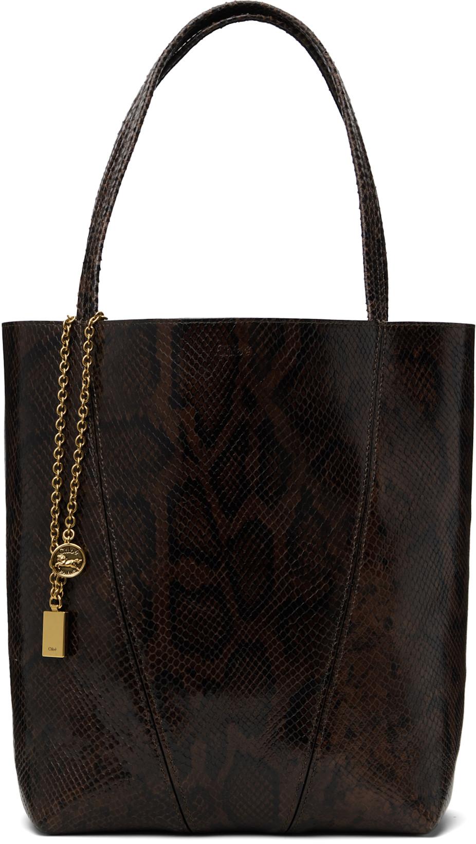 Brown 'Chloé Spin' Tote by CHLOE