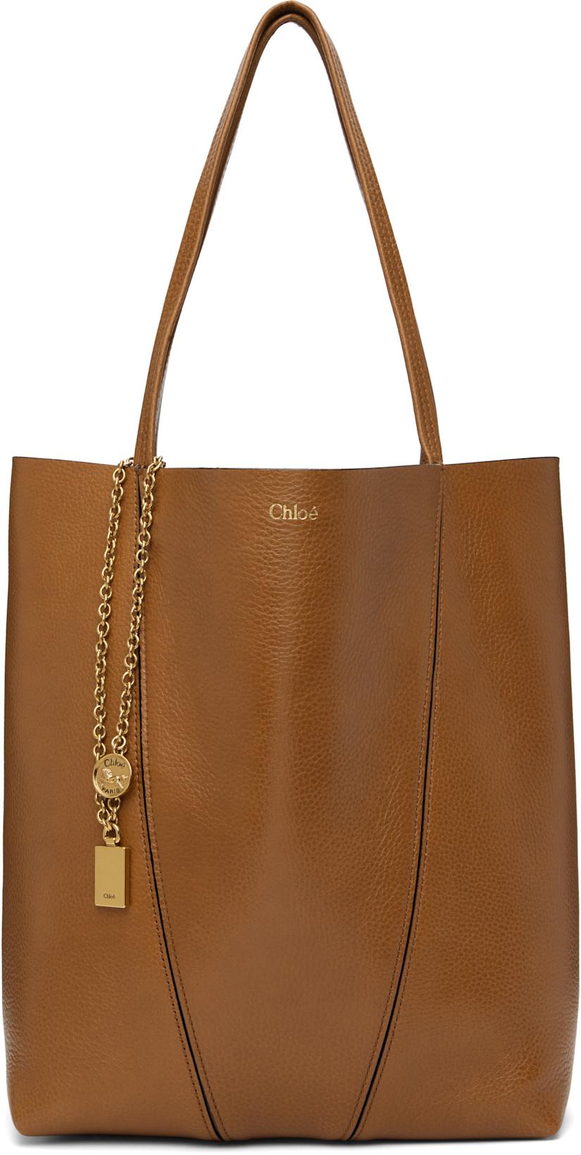 Brown 'Chloé Spin' Tote by CHLOE