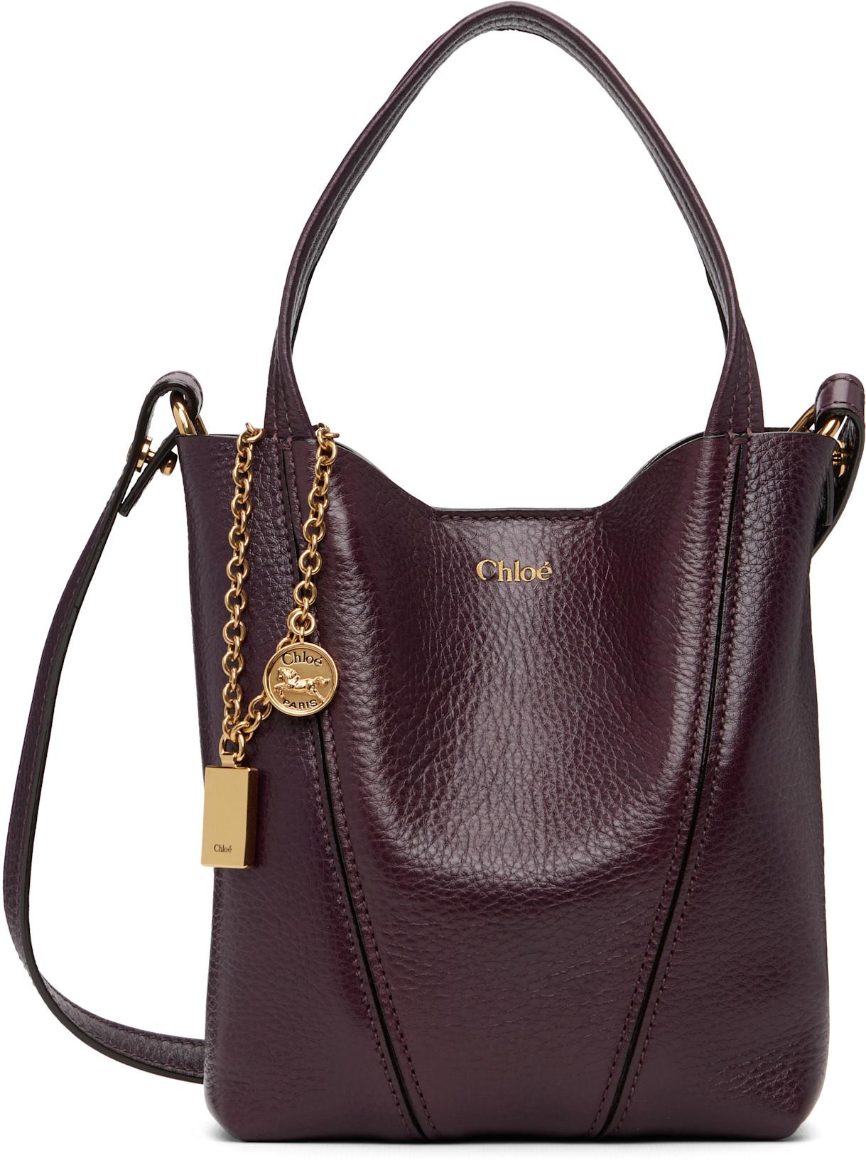 Brown Small 'Chloé' Spin Tote by CHLOE