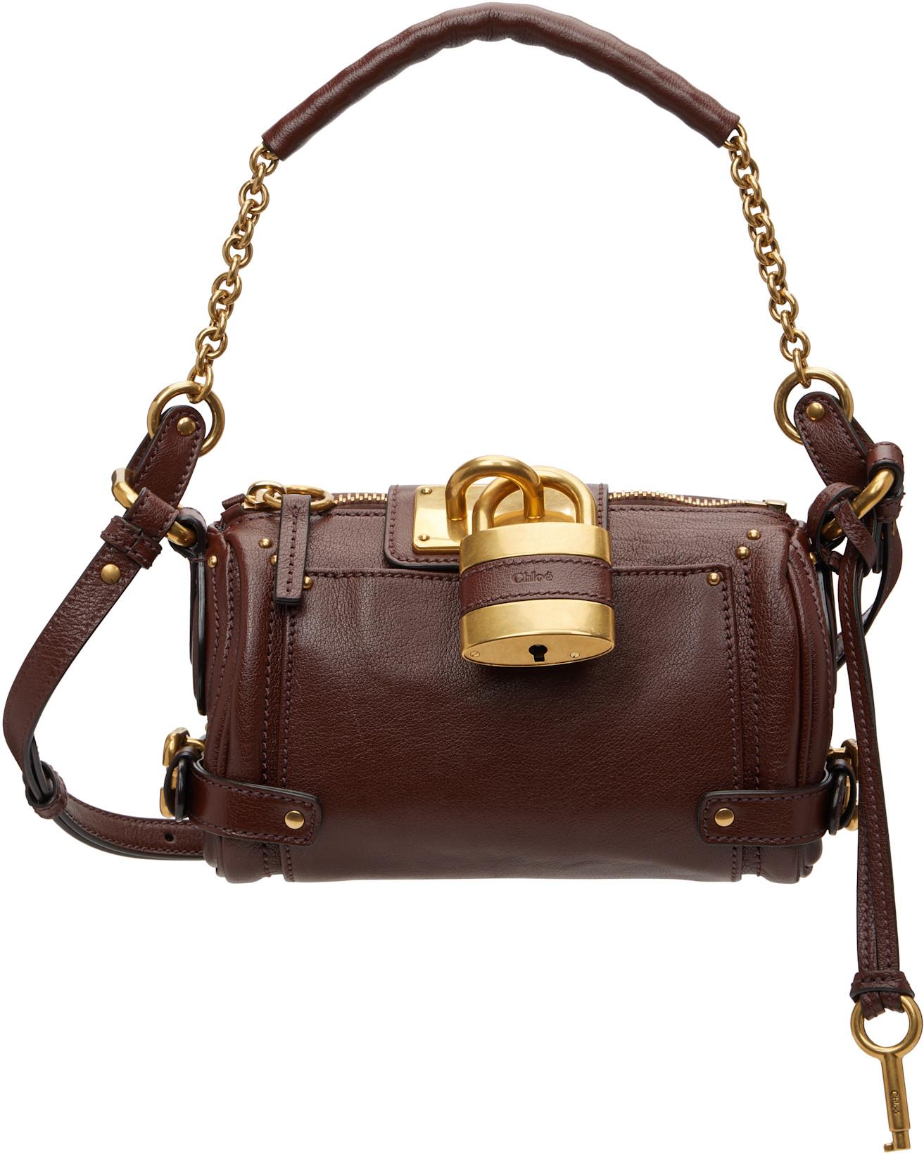 Brown Small Paddington Chain Bag by CHLOE