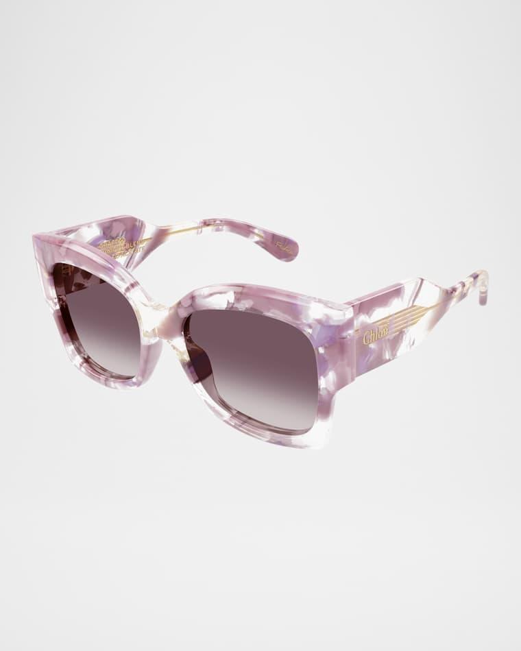 CH0252S Butterfly Gradiant Acetate Sunglasses by CHLOE