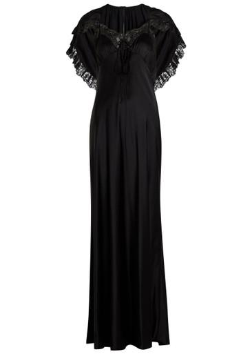 Cape-effect silk gown by CHLOE