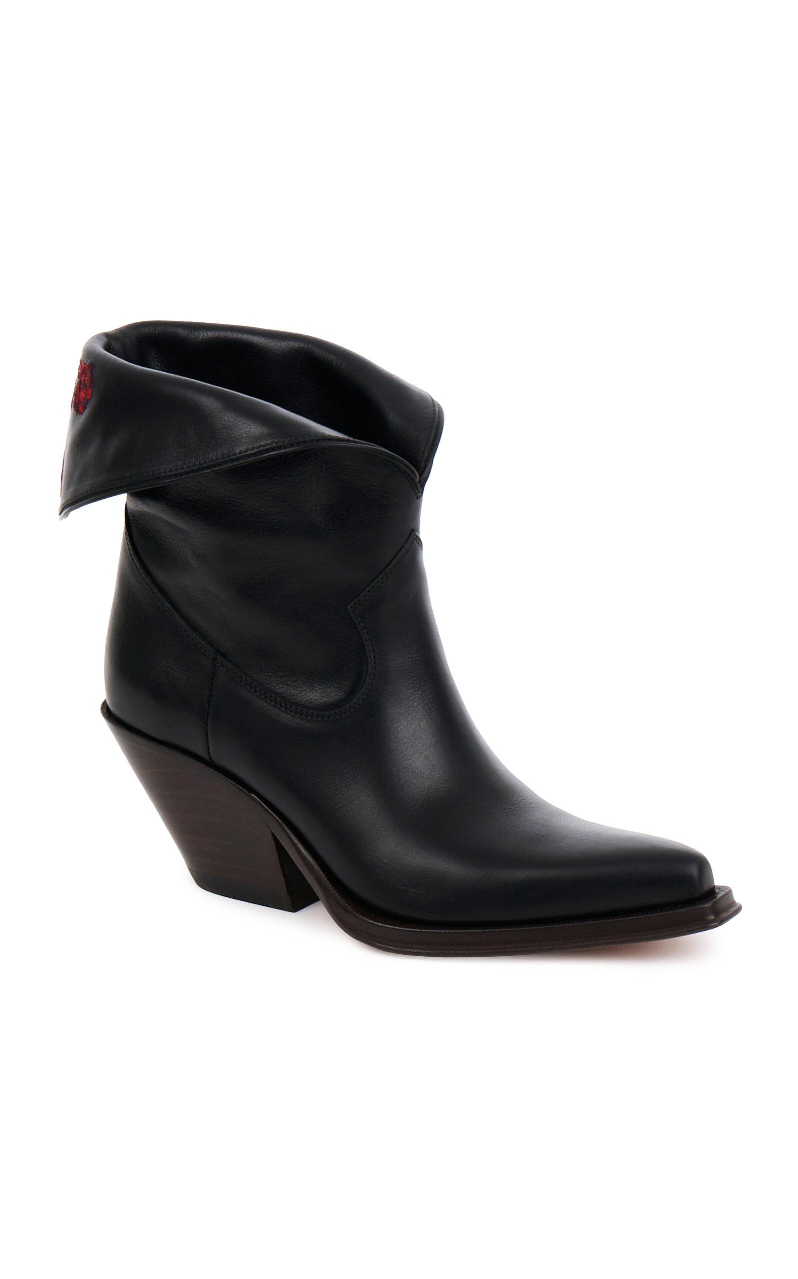 Chloé Black Shiny Calfskin Boots - Moda Operandi by CHLOE
