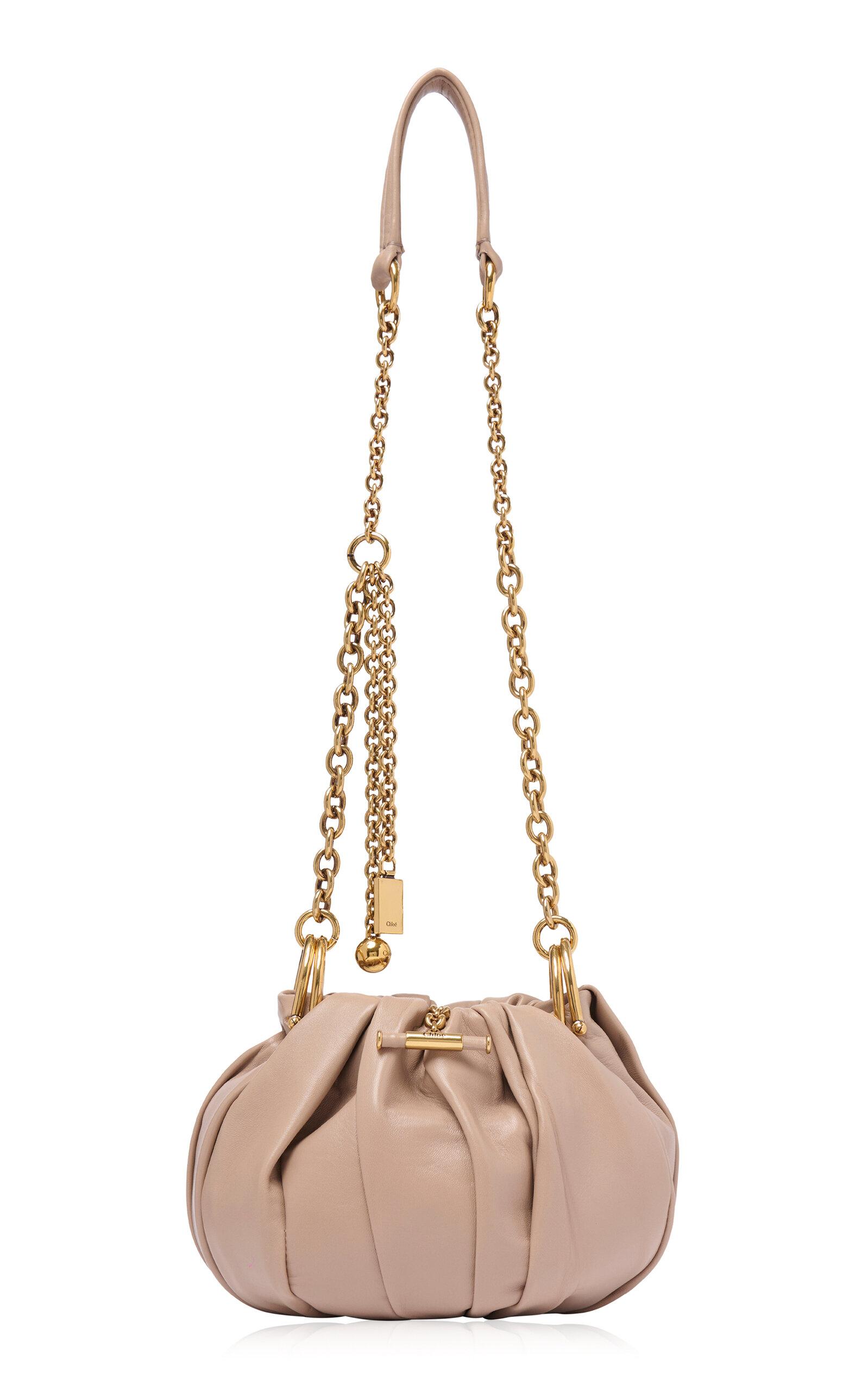 Chloé Chloé Plissé Leather Shoulder Bag - Moda Operandi by CHLOE