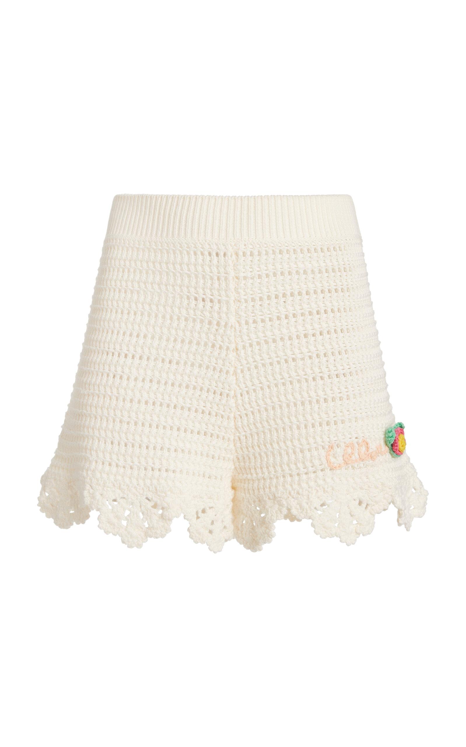 Chloé Crocheted Organic Cotton Shorts -oda Operandi by CHLOE