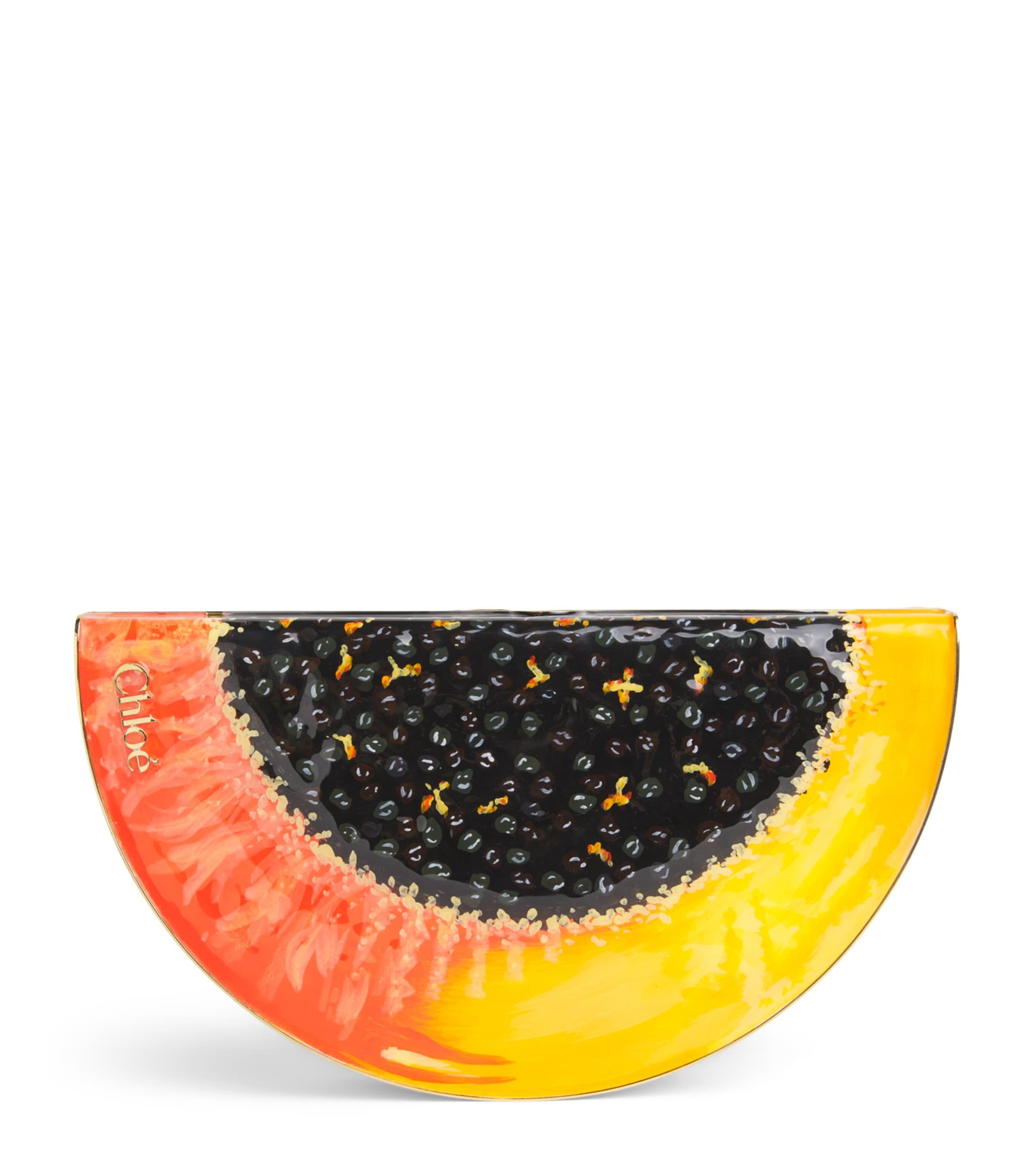 Chloé Enamel Tropicus Papaya Minaudière Bag by CHLOE