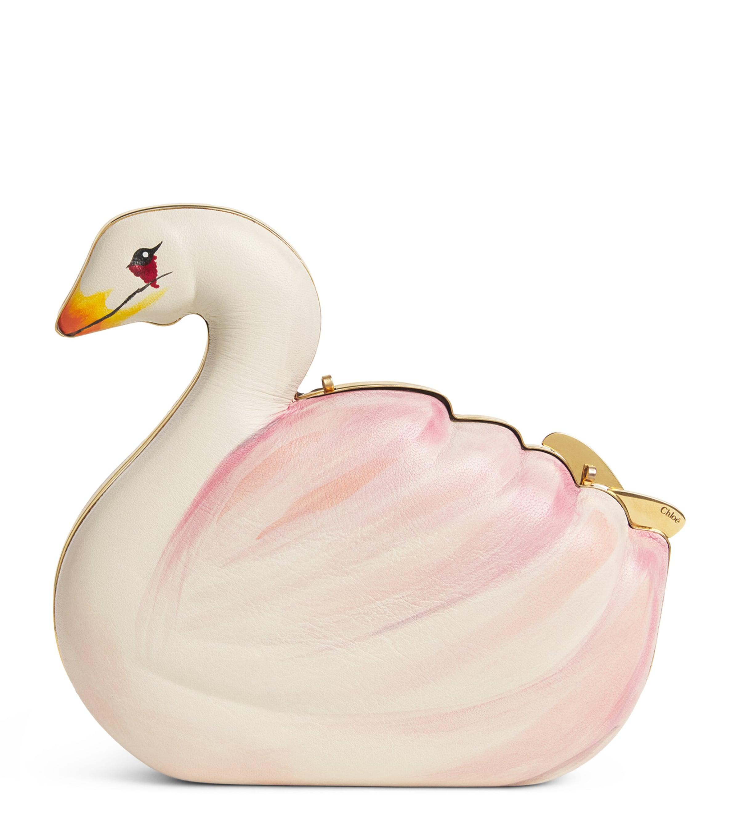 Chloé Lambskin Swan Clutch Bag by CHLOE