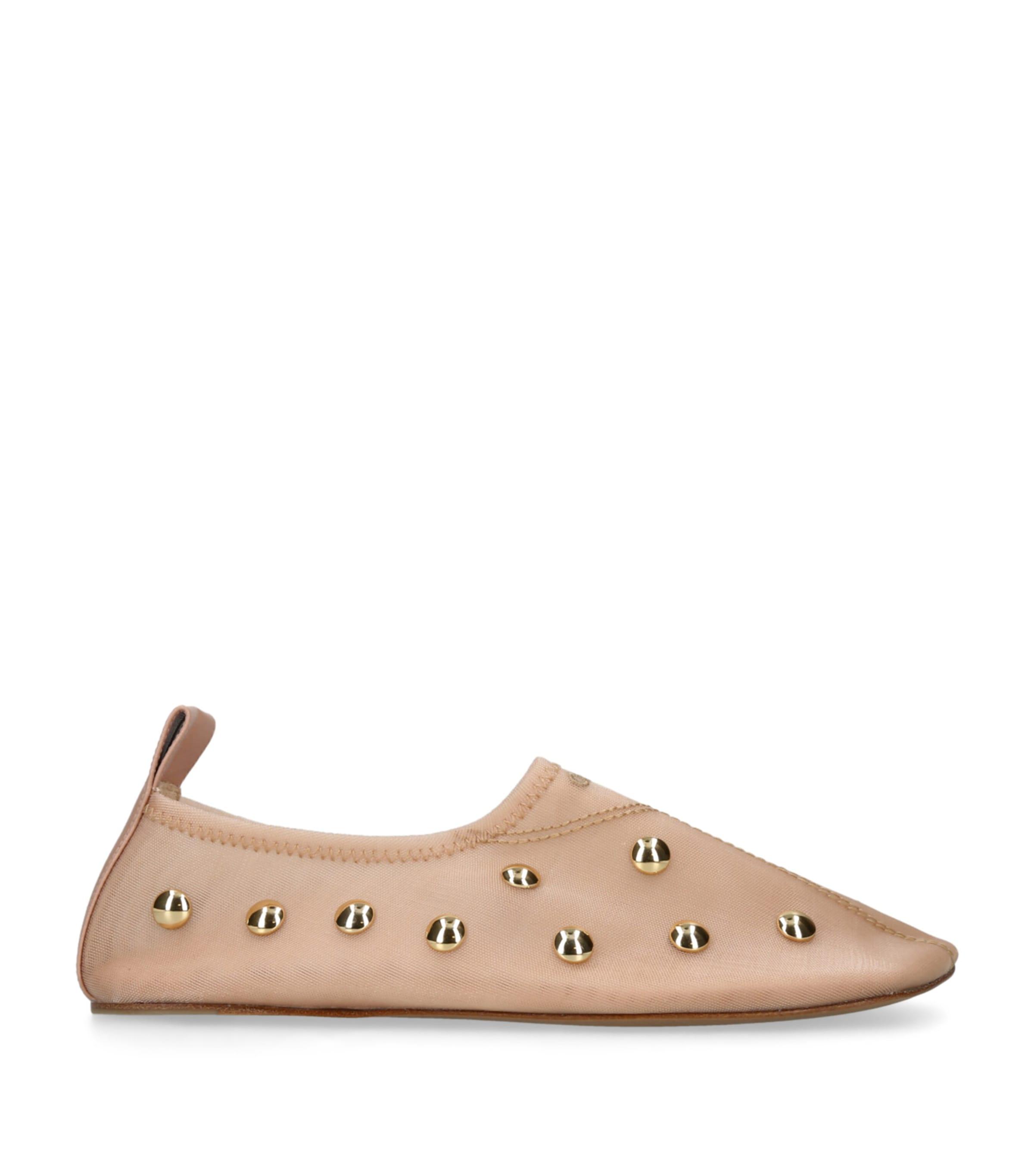 Chloé Leather Studded Rita Ballet Flats by CHLOE