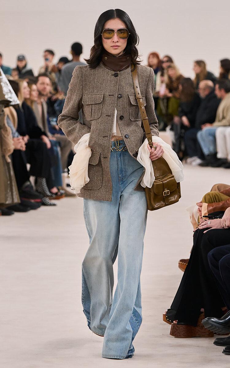 Chloé Pocket-Detailed Herringbone Wool Jacket - Moda Operandi by CHLOE Chloé Pocket-Detailed Herringbone Wool Jacket - Moda Operandi by CHLOE