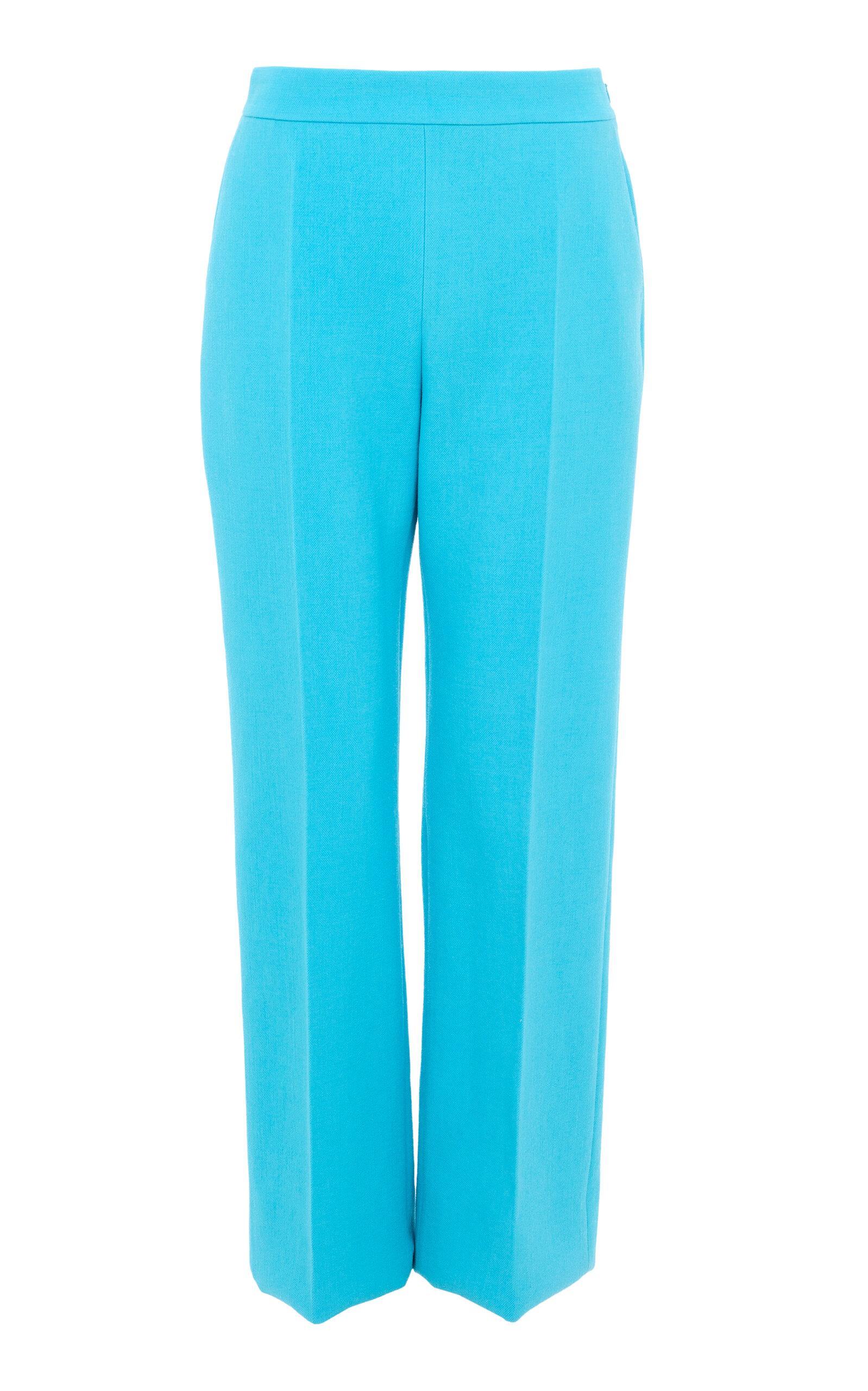 Chloé Straight-Leg Wool Crepe Trousers - Moda Operandi by CHLOE