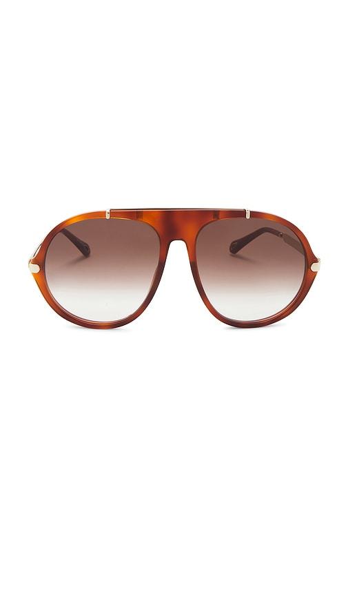 Chloe Aly Sunglasses in Brown by CHLOE