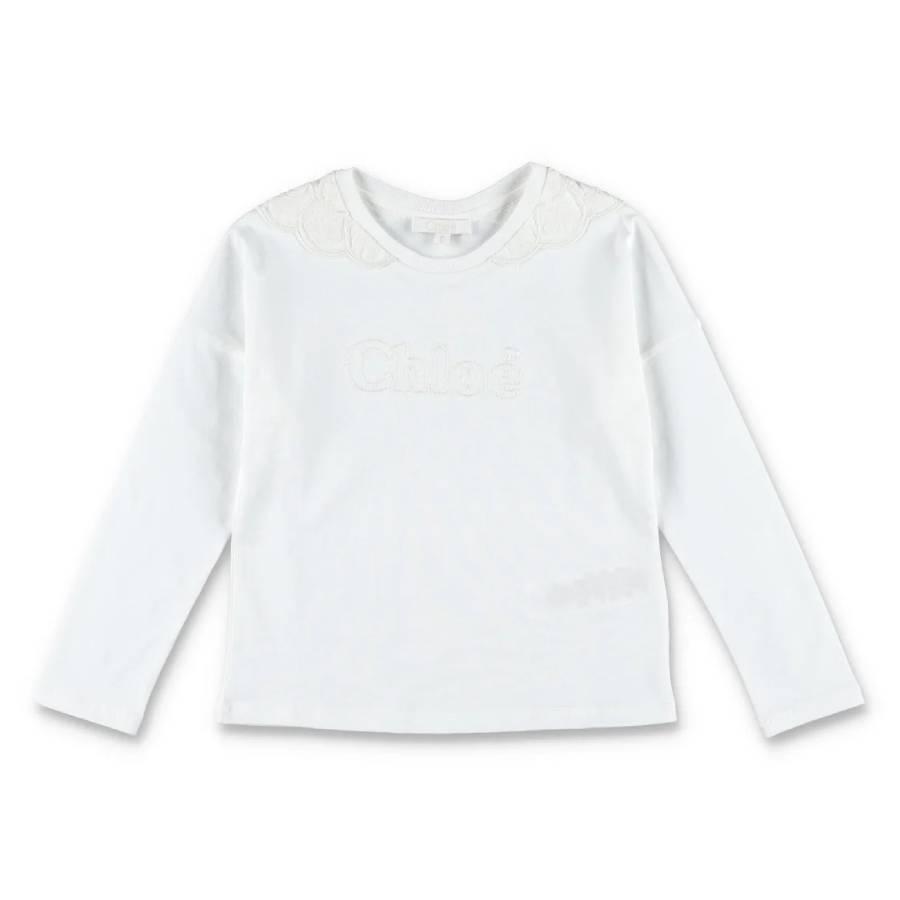Chloe Girls Embroidered Long-Sleeve T-Shirt by CHLOE