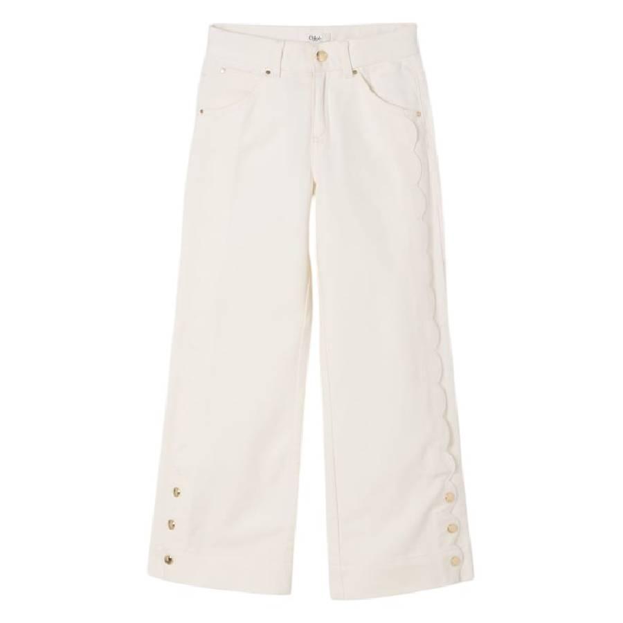 Chloe Girls Logo Patch Stud Bottoms by CHLOE
