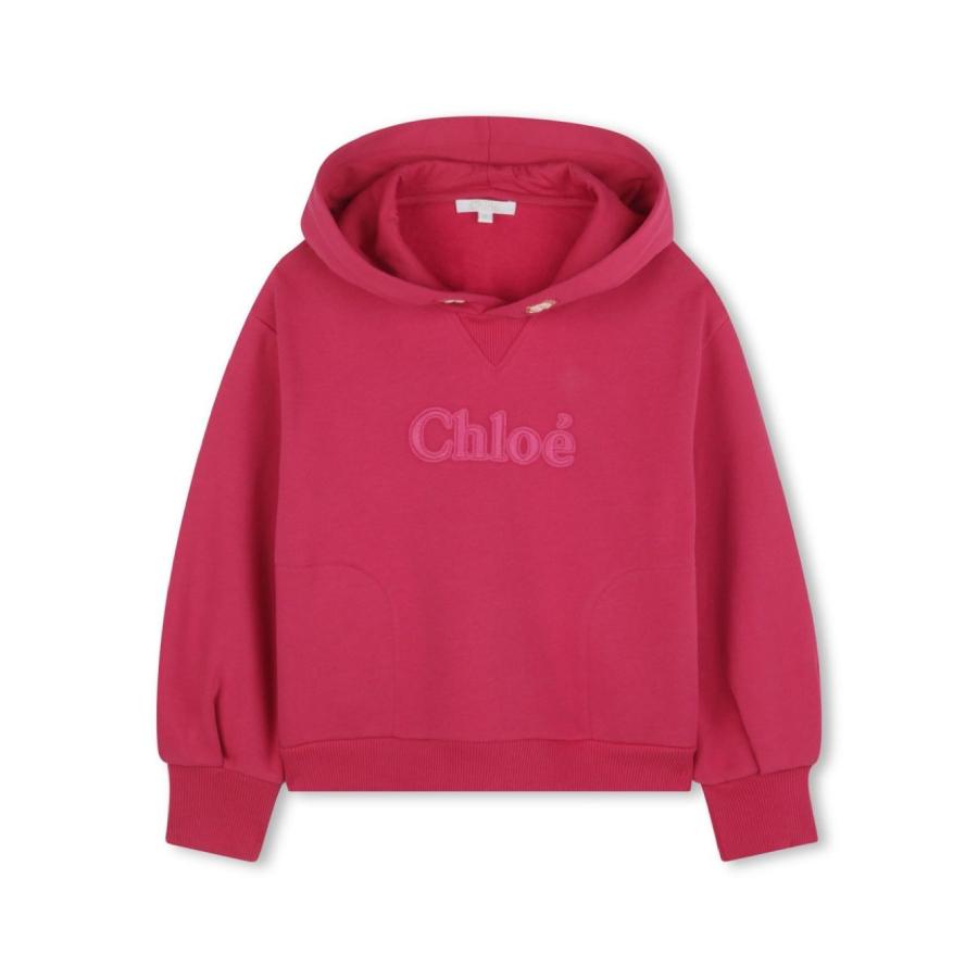 Chloe Girls Logo-Print Cotton Hoodie by CHLOE