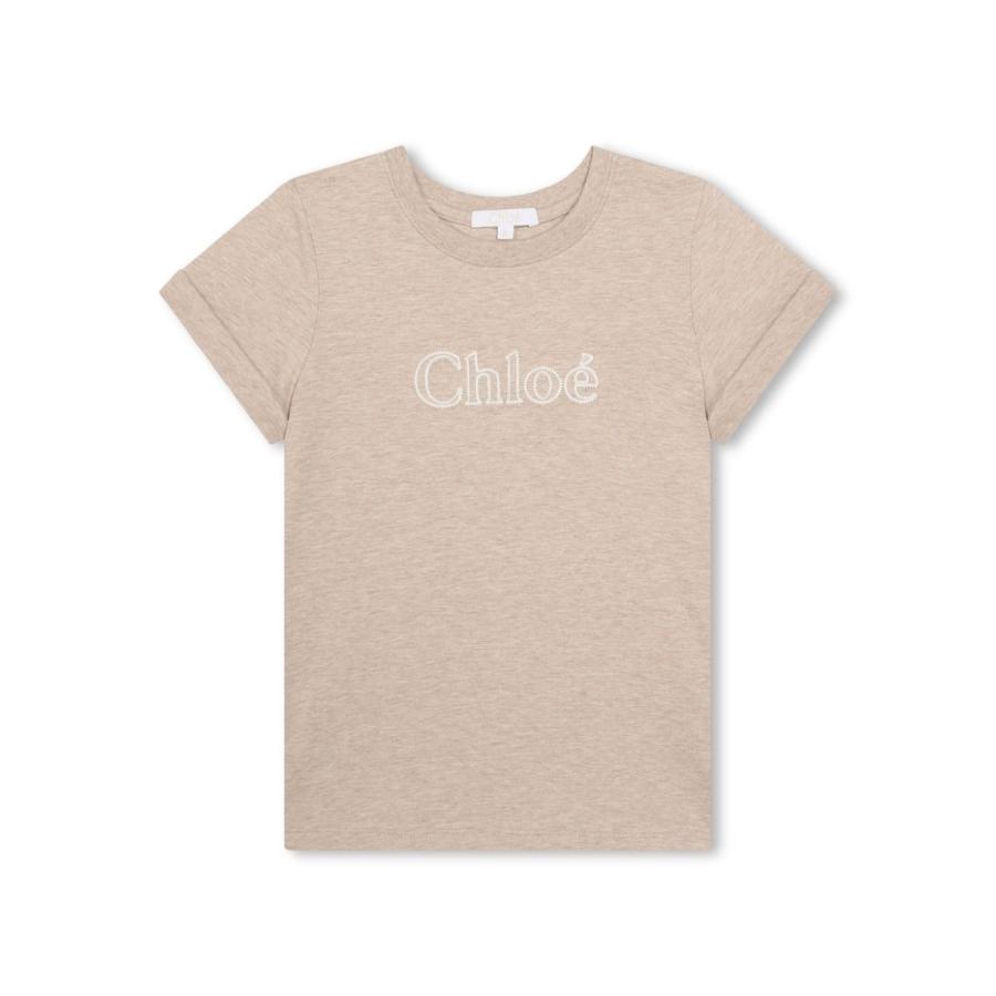 Chloe Girls Logo-Print Cotton T-Shirt by CHLOE