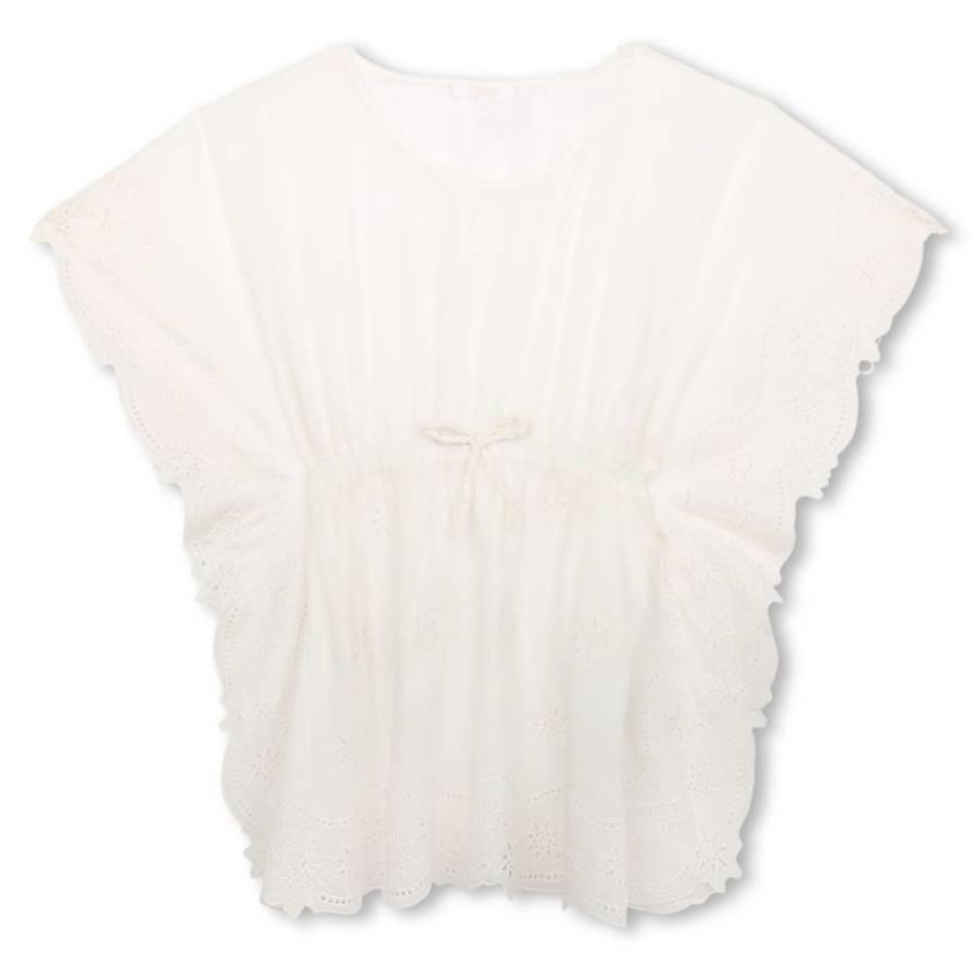 Chloe Girls Ruffle-Detailing Cotton Dress by CHLOE