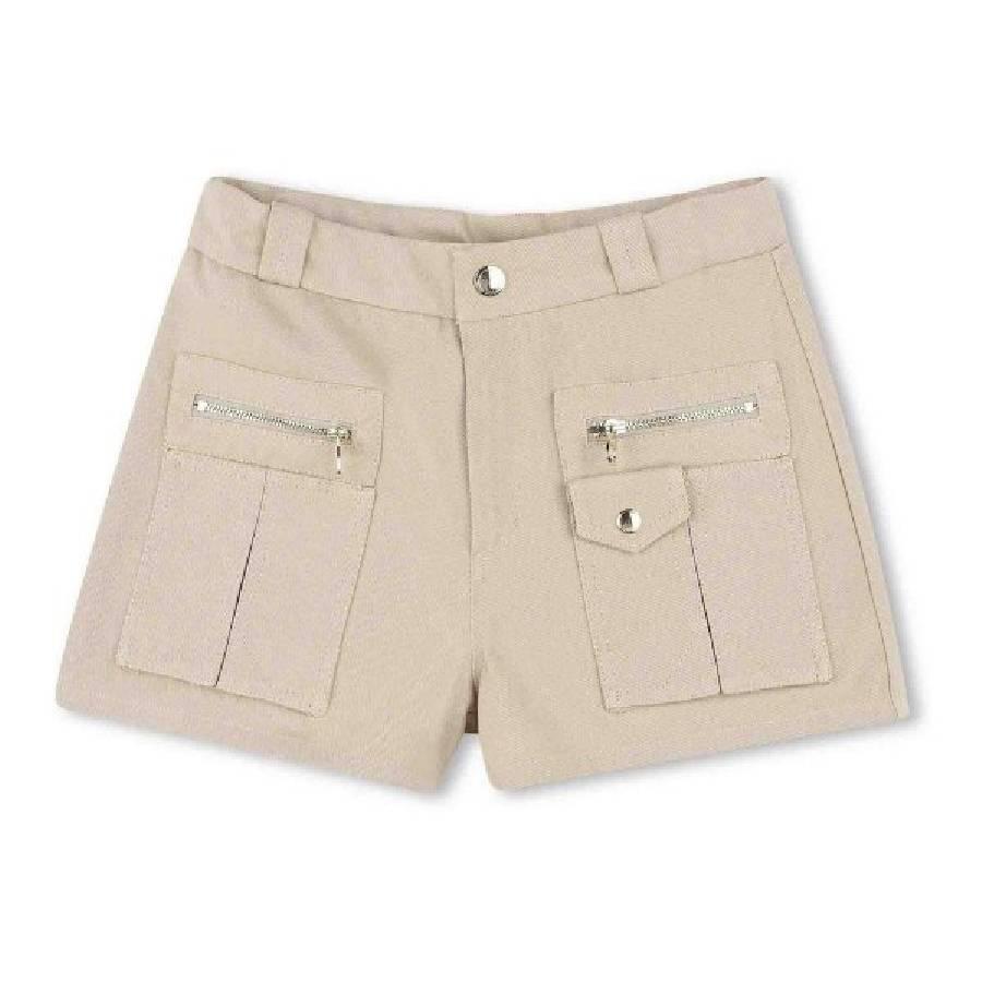 Chloe Girls Zip Pocket Cotton Shorts by CHLOE