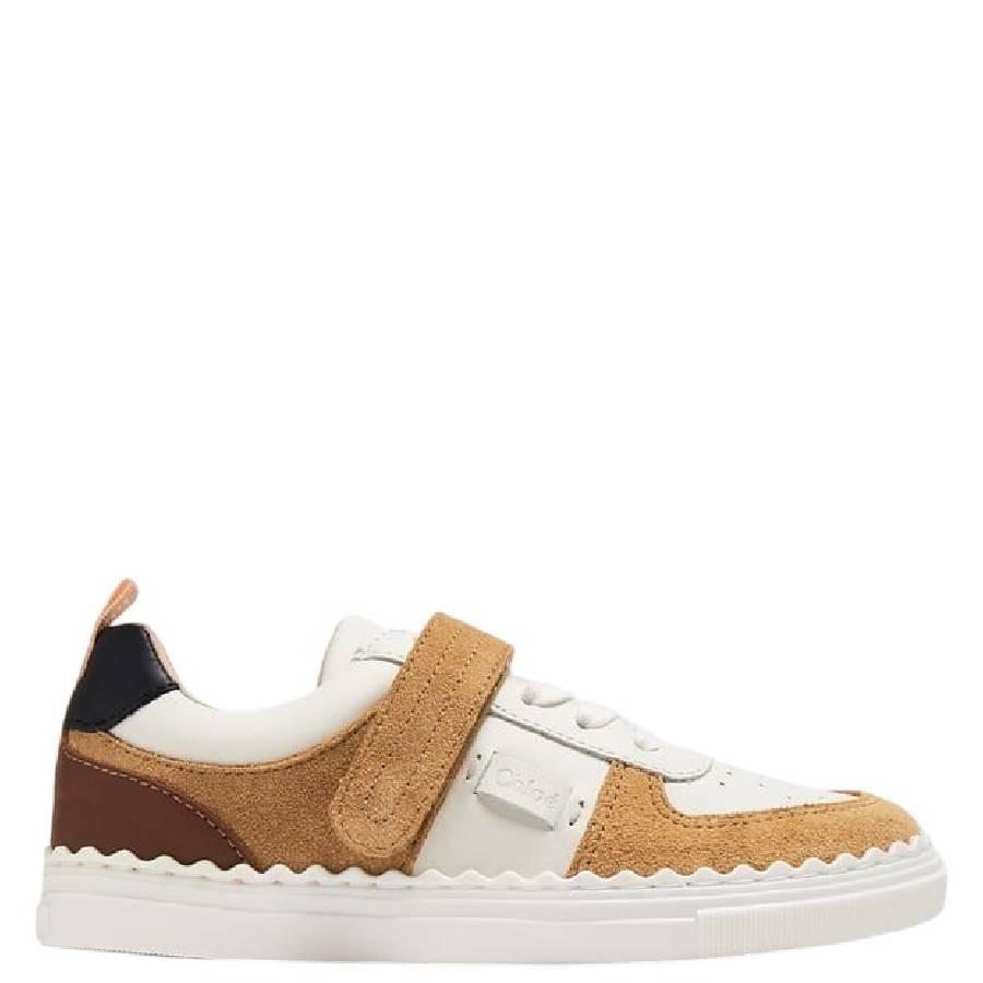Chloe Kids Lauren Suede Sneakers by CHLOE