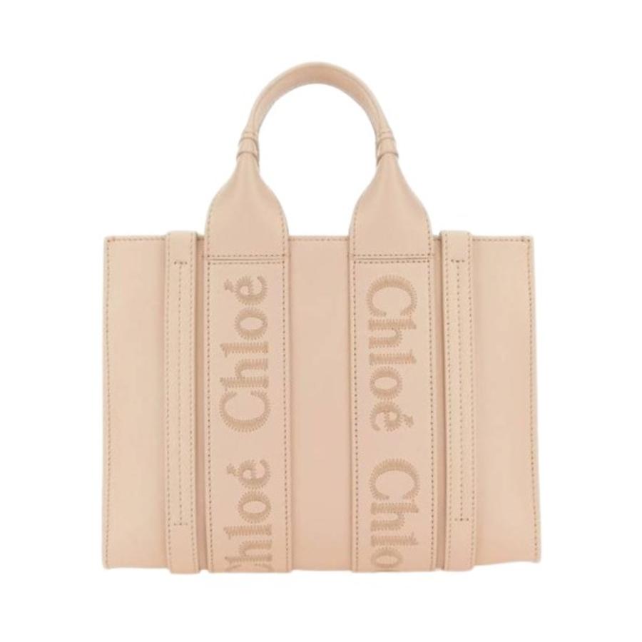 Chloe Ladies Cement Pink Small Woody Tote Bag by CHLOE