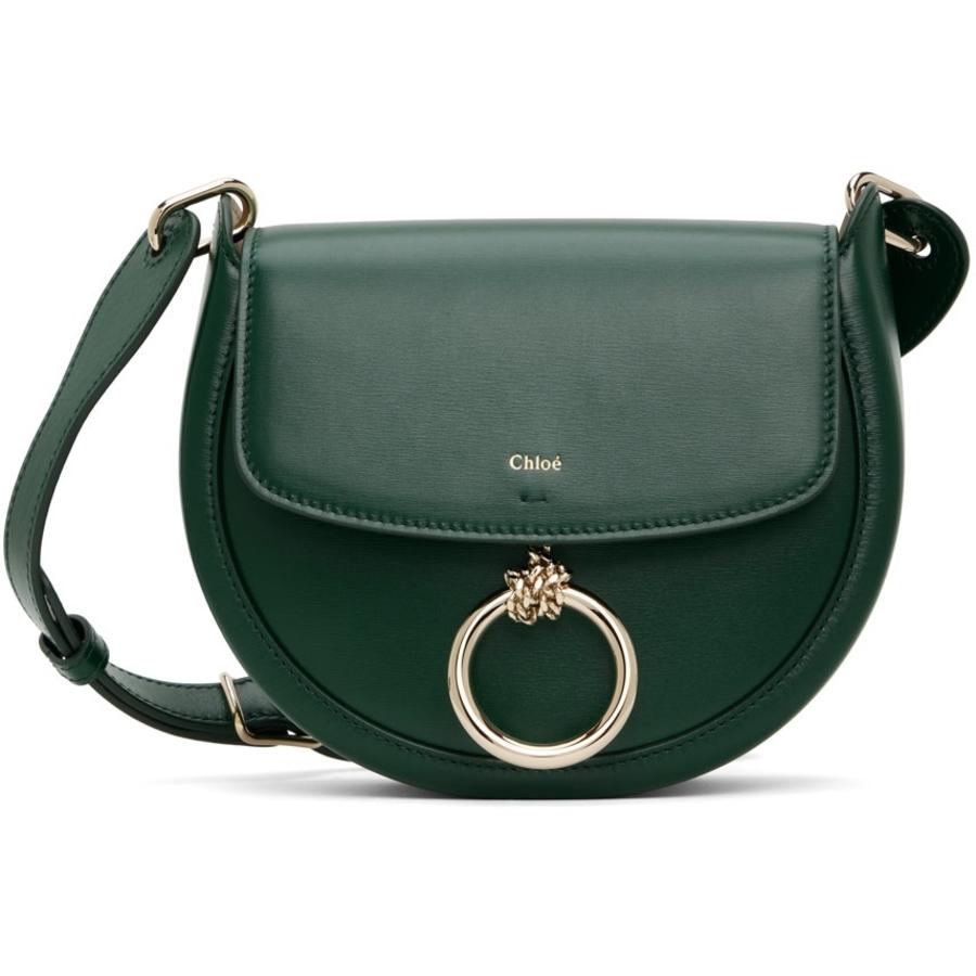 Chloe Ladies Marble Green Arlene Leather Crossbody Bag by CHLOE