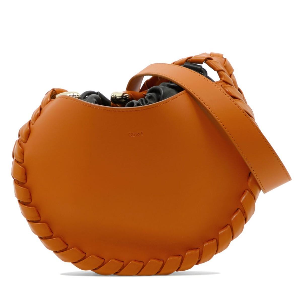 Chloe Mate Shoulder Bag Small in Orange by CHLOE