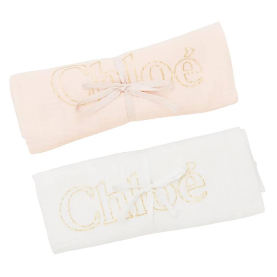 Chloe Three-Piece Baby Blanket Gift Set by CHLOE