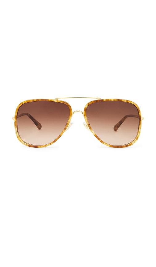 Chloe Tubolar Sunglasses in Brown by CHLOE