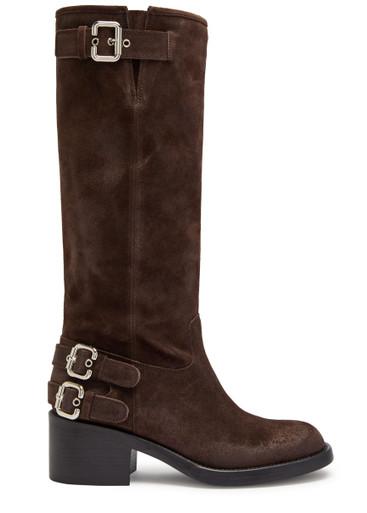 Dakota suede knee-high boots by CHLOE