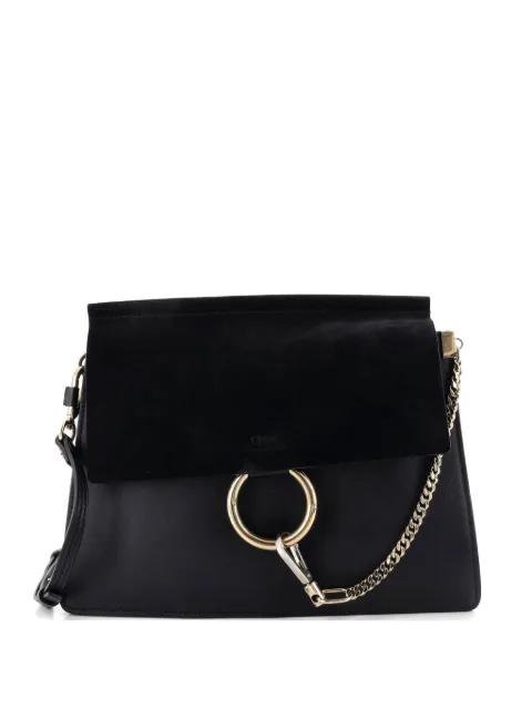 Faye Leather and Suede Medium shoulder bag by CHLOE 