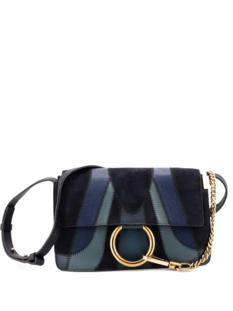 Faye Patchwork Suede Small shoulder bag by CHLOE 
