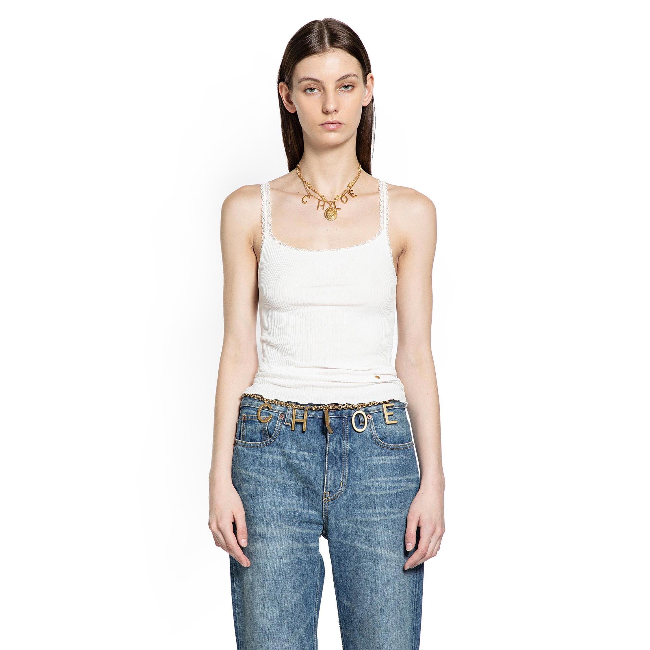 Fitted Tank Top in Cotton by CHLOE