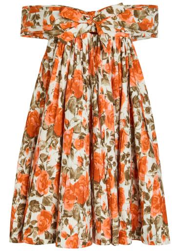 Floral-print cotton mini dress by CHLOE