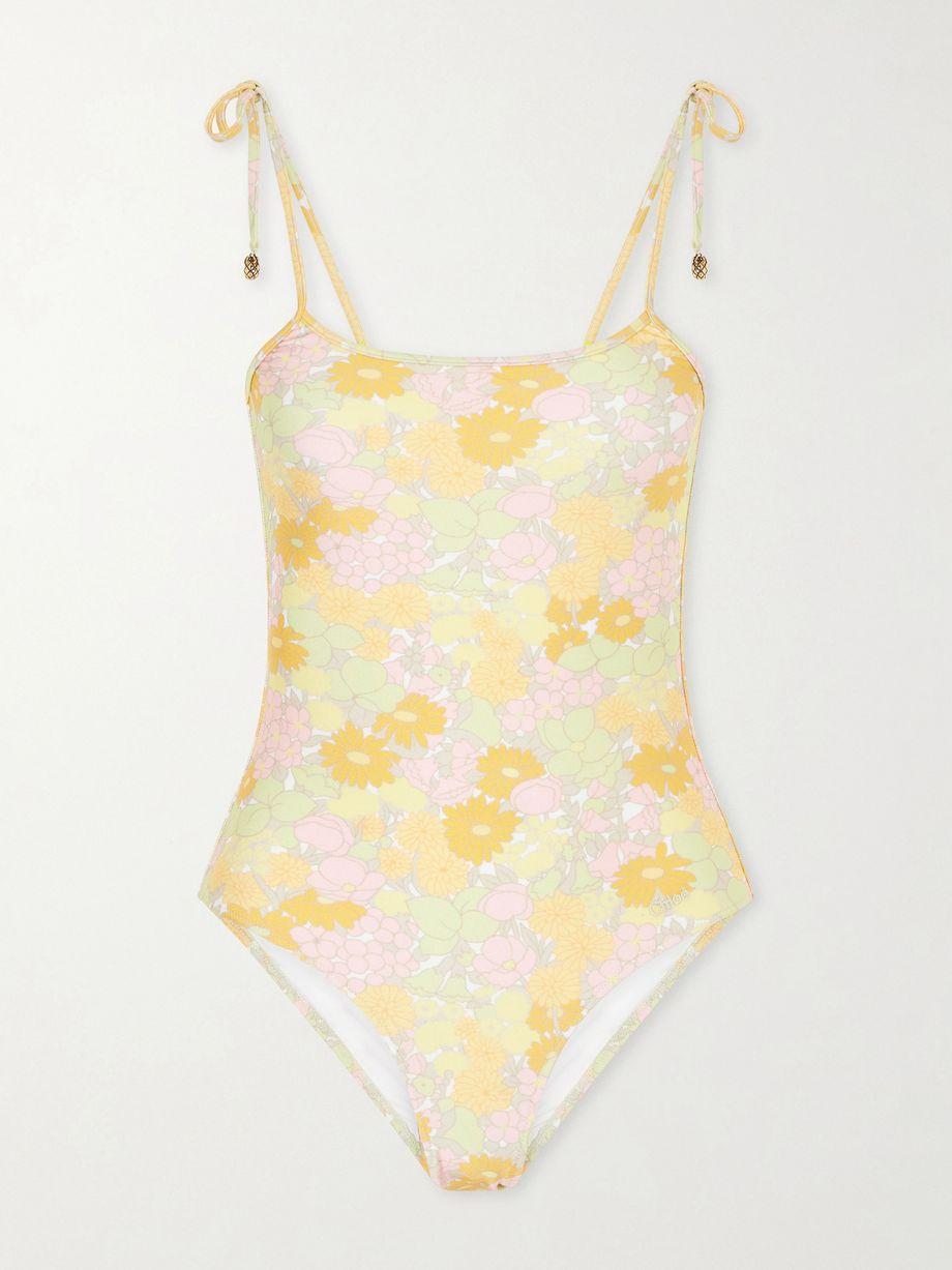 Floral-print swimsuit by CHLOE