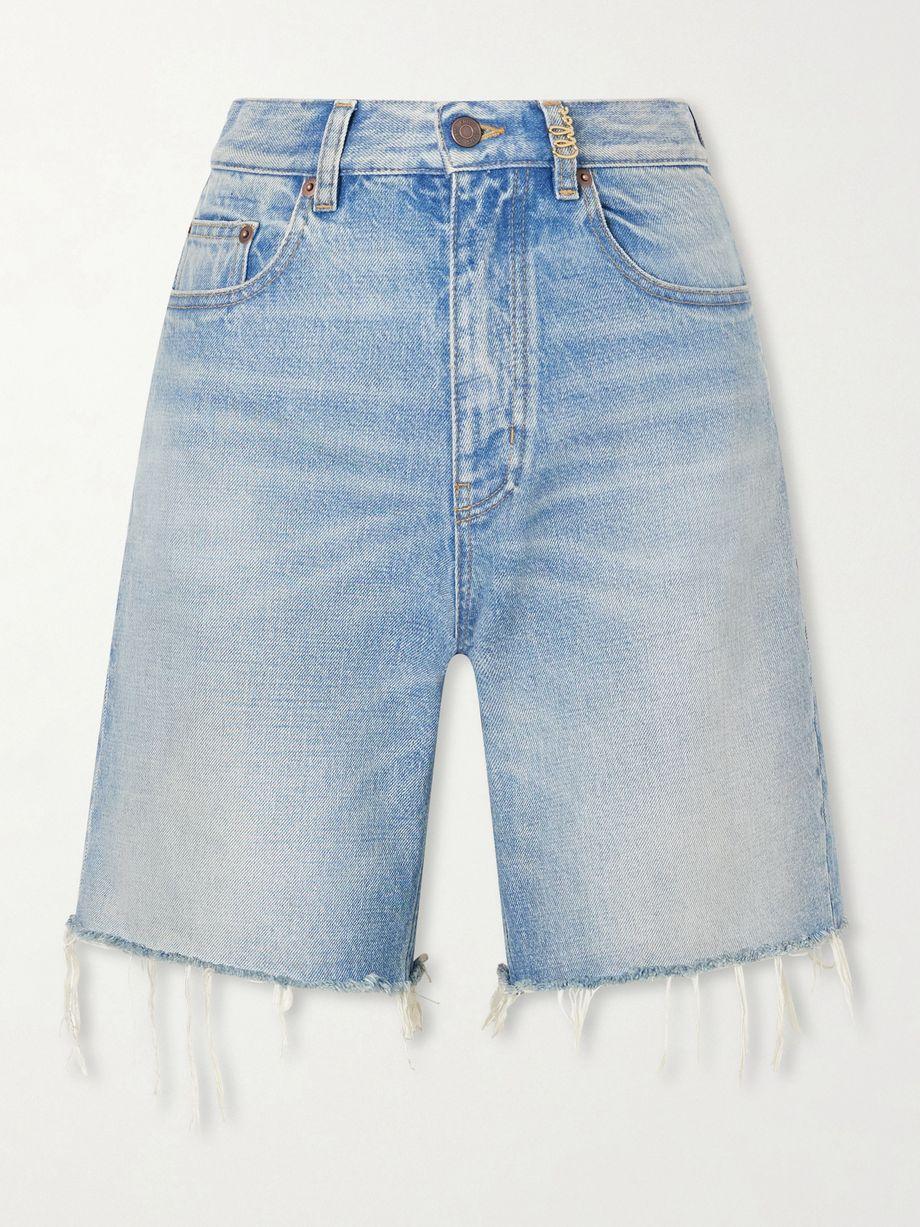 Frayed denim shorts by CHLOE