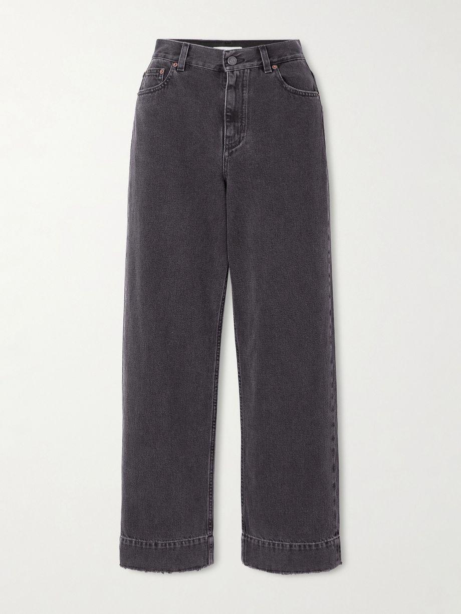 Frayed high-rise straight-leg jeans by CHLOE
