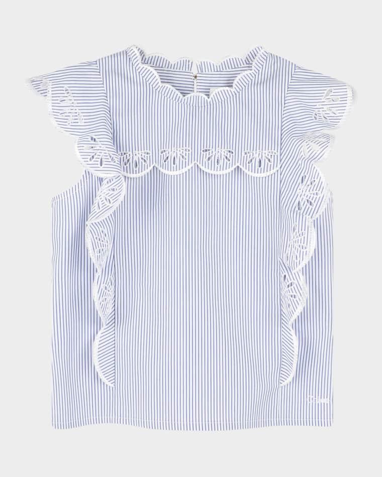 Girl's Embroidered Blouse by CHLOE
